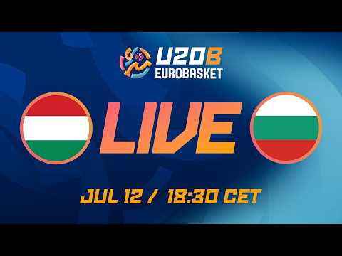 LIVE - Hungary v Bulgaria | FIBA U20 EuroBasket 2026 Division B | Group Phase