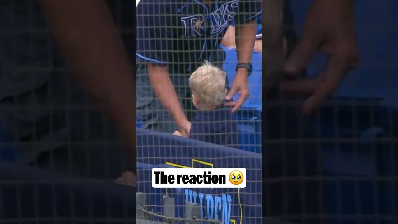 This young fan was jumping for joy after getting a foul ball ⚾