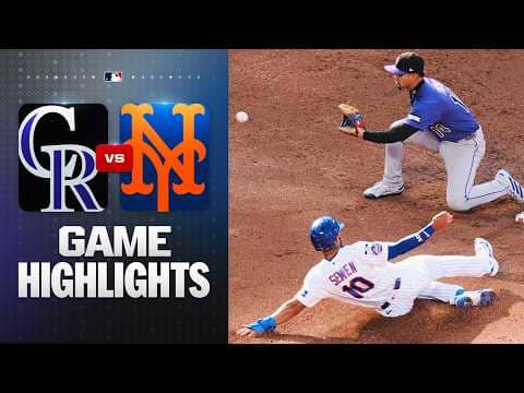 Rockies vs. Mets Game 2 Highlights (4/26/26) | MLB Highlights