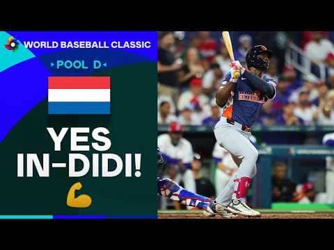 DIDI GOES DEEP! Didi Gregorius hits a home run for Team Netherlands! 🇳🇱 | World Baseball Classic