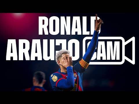 ARAUJO CAM 🎥 | BACK TO HIS BEST vs ALBACETE 💪🔥 | FC Barcelona 🔵🔴