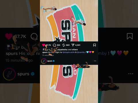 The first two Spurs to record a triple-double in the same game 🙌 #nba #spurs #wemby #stephoncastle