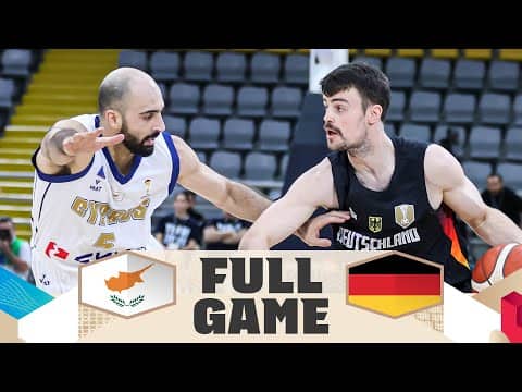 Cyprus v Germany | Full Basketball Game | FIBA Basketball World Cup 2027 European Qualifiers