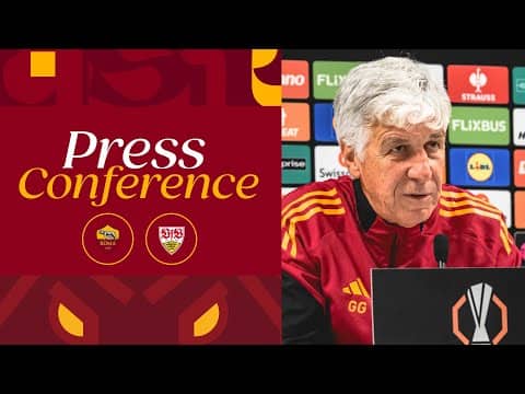 🟨 LIVE 🟥 LA CONFERENZA STAMPA DI GASPERINI E PISILLI ALLA VIGILIA DI ROMA-STOCCARDA