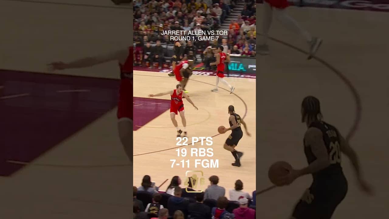 The Fro #LetEmKnow tonight in Game 7! #cavs #jarrettallen #nbaplayoffs