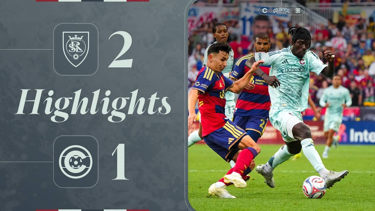 Highlights | Wayne Frederick early goal, Rapids fall to Real Salt Lake on the road