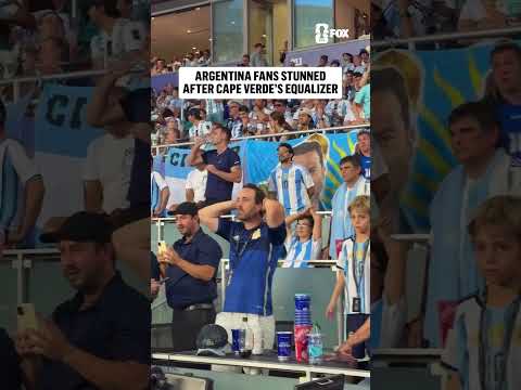 Argentina fans are in absolute disbelief