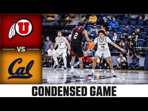 Utah vs. Cal Condensed Game | 2025-26 ACC Men's Basketball