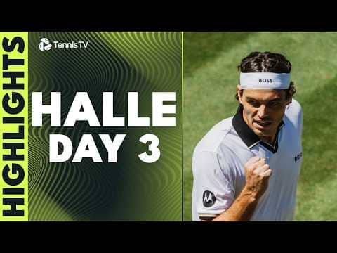 Shelton Makes Halle Debut 🌱, Fritz, Auger-Aliassime & Medvedev Feature | Halle 2026 Highlights Day 3