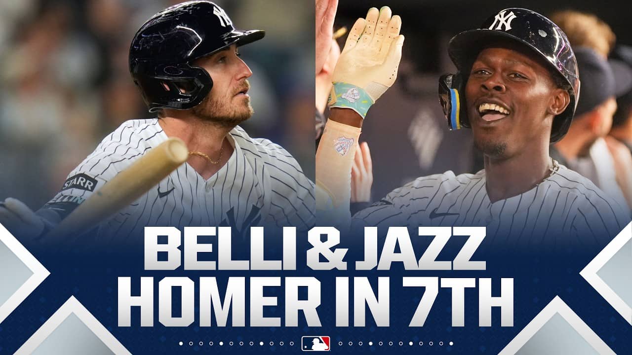 BRONX BOMBERS! Cody Bellinger and Jazz Chisholm Jr. each drill impactful homers in the 7th 😮‍💨