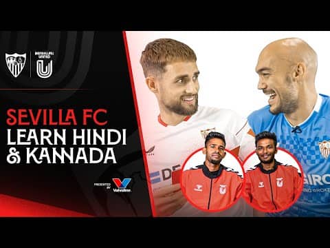 Sevilla FC learn Kannada & Hindi 📚 | ft. FC Bengaluru United