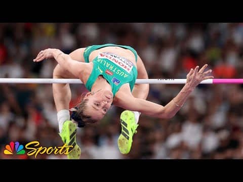 Nicola Olyslagers triumphs in rain-soaked high jump drama for 1st world title | NBC Sports