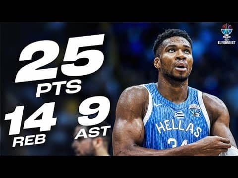 Giannis Antetokounmpo Nearly Drops TRIPLE-DOUBLE! | FIBA EuroBasket 2025 | September 4, 2025
