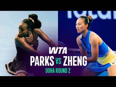 Alycia Parks vs. Qinwen Zheng | 2026 Doha Round 2 | WTA Match Highlights