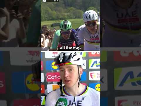 “He was so strong… I was already preparing to do a sprint!” Tadej Pogacar after winning Liege  👏👏👏