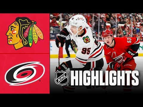Blackhawks vs. Hurricanes | NHL Highlights | January 22, 2026