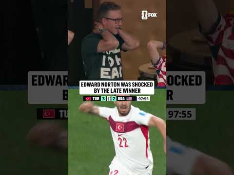 Edward Norton was every USA fan when this ball went in
