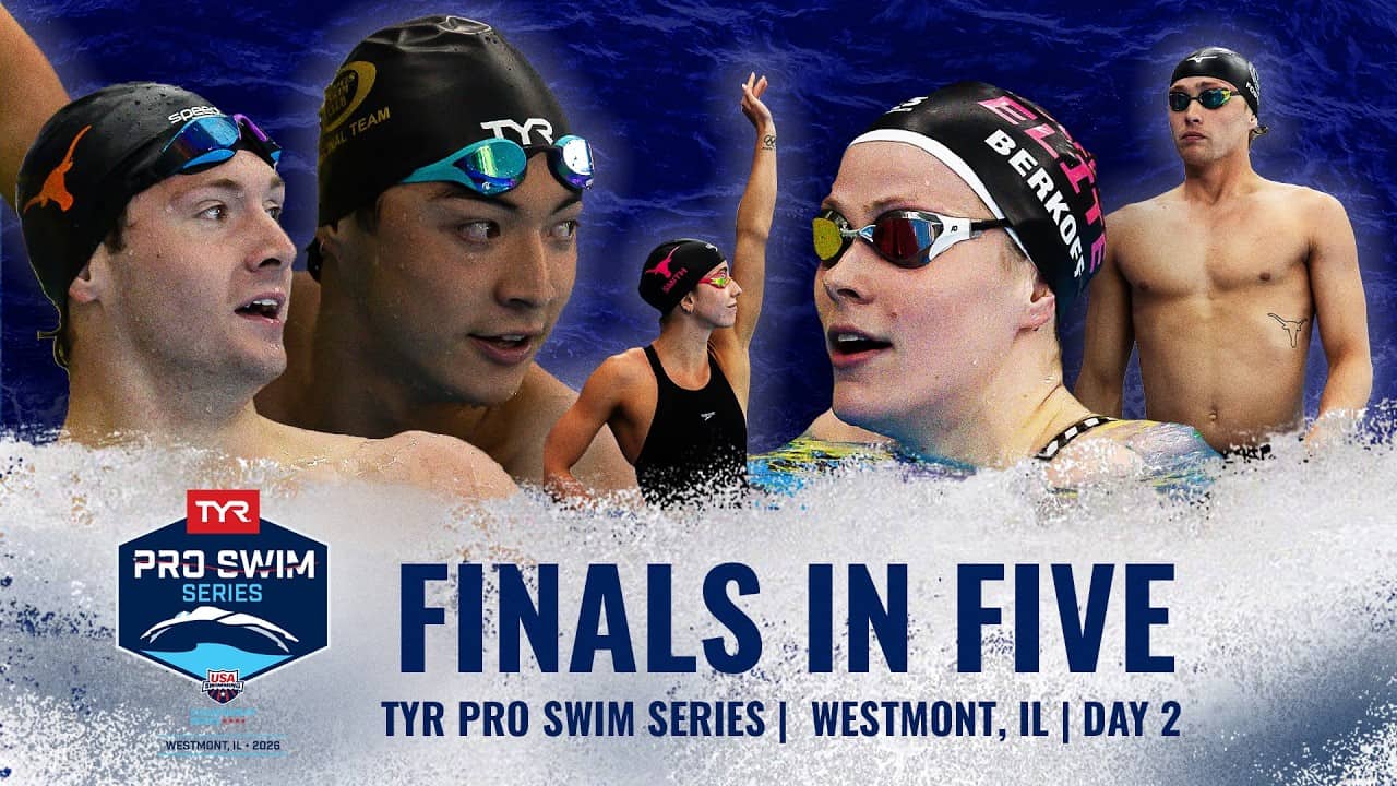 Night Two of the TYR Pro Swim Series in Westmont in Five Minutes | Finals in Five