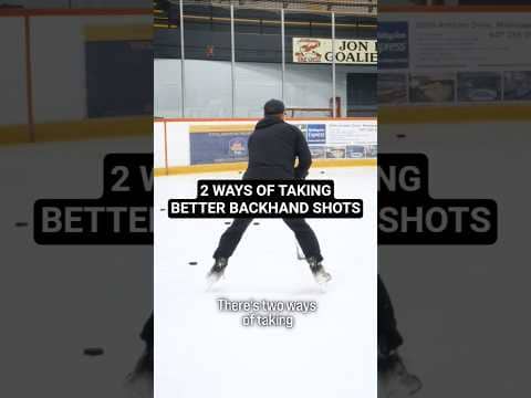 2 WAYS OF TAKING BETTER BACKHAND SHOTS #hockeycoaching #hockeytraining