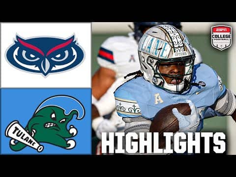 Florida Atlantic Owls vs. Tulane Green Wave | Full Game Highlights | ESPN College Football