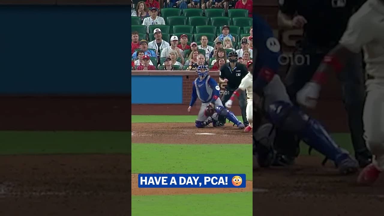 PCA doing it at the plate and on the field! 😱