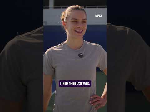 Mic’d up with Maria 🎙️ #WTA #DDFTennis #MariaSakkari