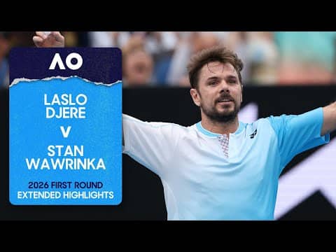 Laslo Djere v Stan Wawrinka Extended Highlights | Australian Open 2026 First Round