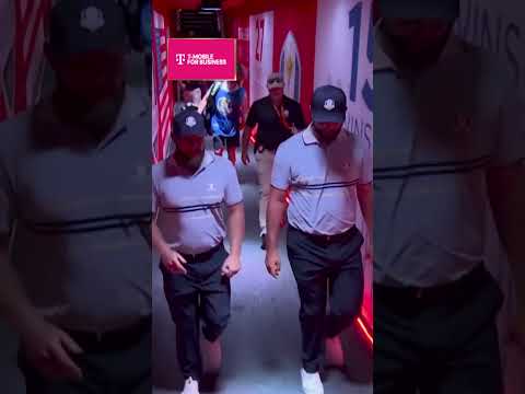 Team Europe makes an entrance! ⛳