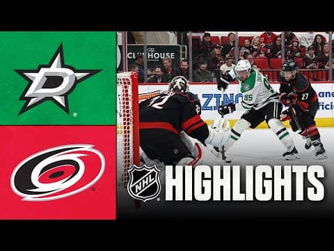Stars vs. Hurricanes | NHL Highlights | January 06, 2026