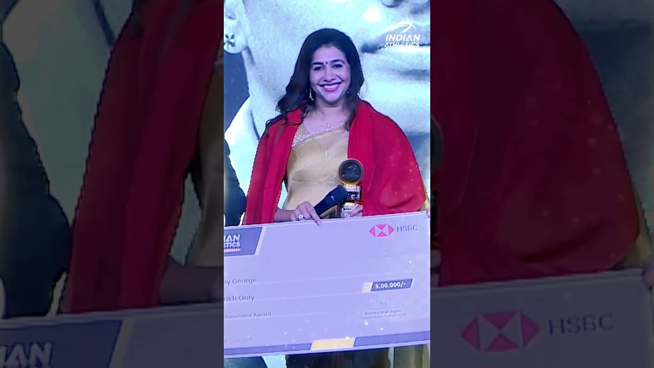 Ms. Anju Bobby George, was honoured with Lifetime Achievement Award at the #AFIAwards! #AFI #Shorts