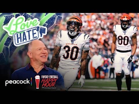 Chase Brown, Jordan Mason lead Week 2 RB love list | Fantasy Football Happy Hour | NFL on NBC