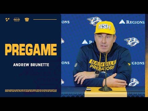 Andrew Brunette Pregame: Oct. 23, 2025