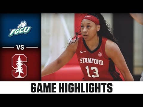 Stanford vs. Florida Gulf Coast Game Highlights | 2025-26 ACC Women's Basketball