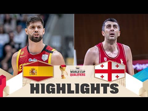 Spain 🇪🇸 v Georgia 🇬🇪 | Highlights | FIBA Basketball World Cup 2027 European Qualifiers