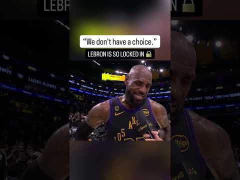 LeBron on how the Lakers will maintain their energy on the road after going up 2-0 vs. Houston 💯