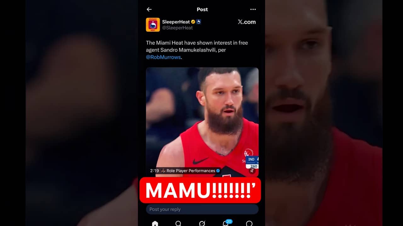 Miami Heat have shown interest in signing SANDRO MAMUKELASHVILI!!! #nba #fyp #shorts