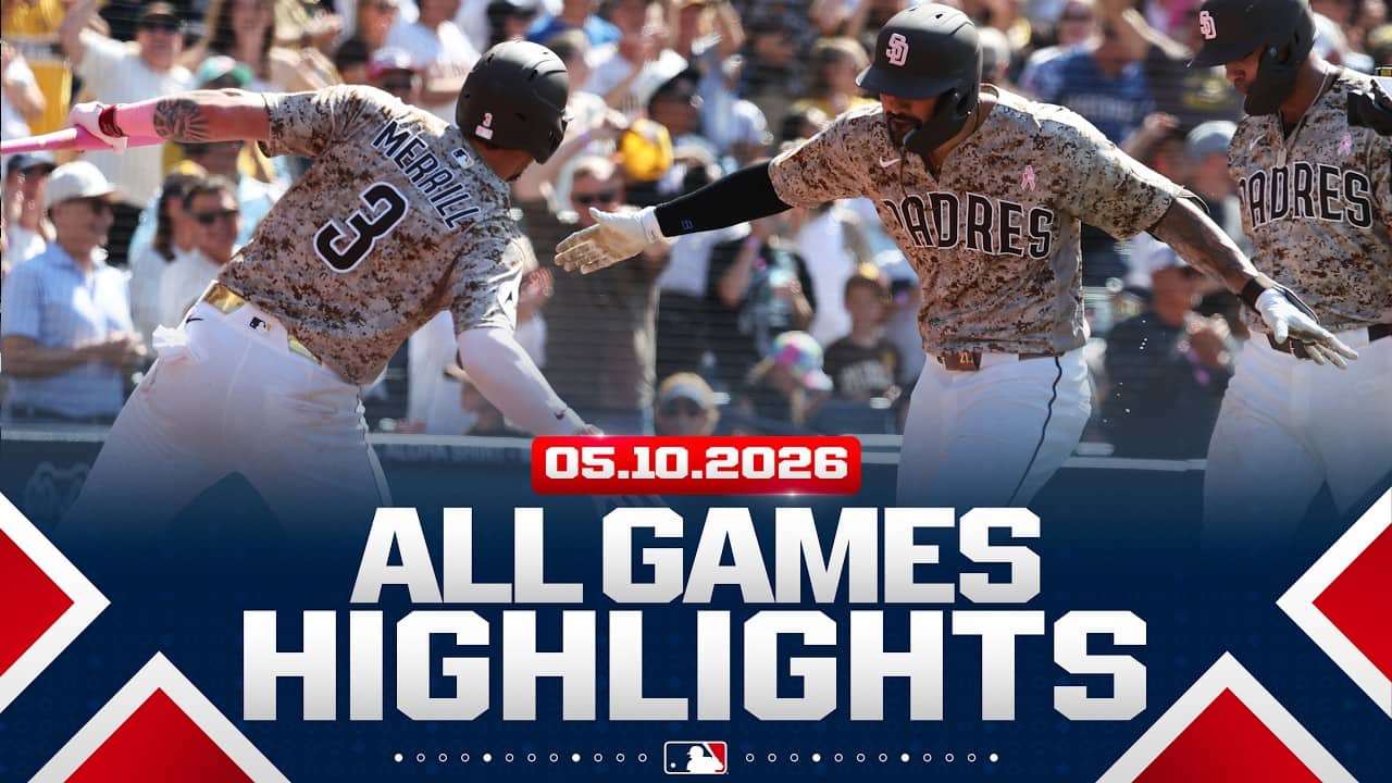 Highlights from ALL GAMES on 5/10 (Padres' EPIC comeback win, Brice Turang walk-off HR, MORE!)