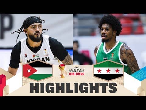 Jordan 🇯🇴 v Syria 🇸🇾 | Highlights | FIBA Basketball World Cup 2027 Asian Qualifiers