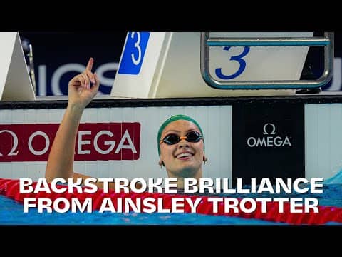 Ainsley Trotter Wins Gold in 50m Backstroke | World Junior Champs Highlights