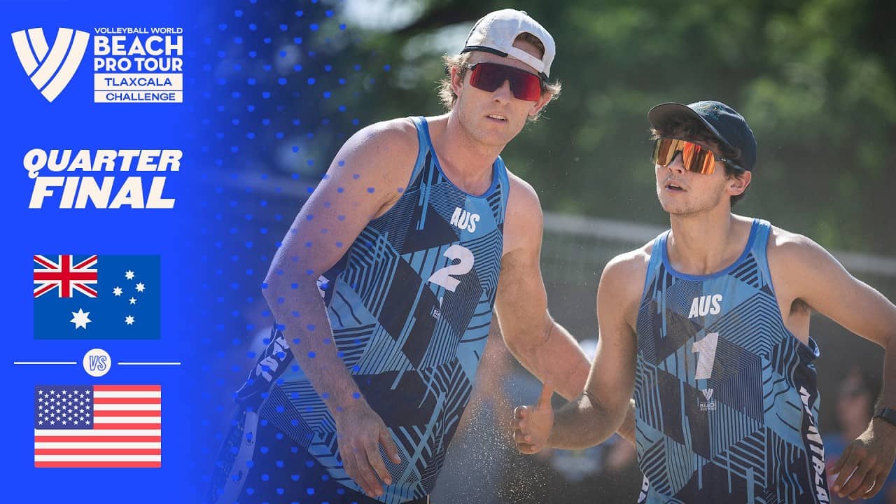 Nicolaidis/Carracher vs. Caldwell/La Bouliere - Quarter Final Highlights | Tlaxcala 26 #BeachProTour