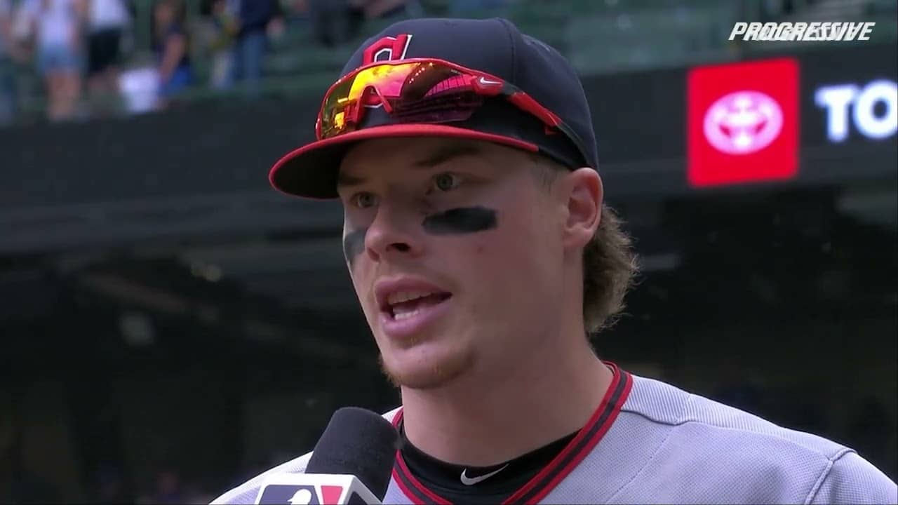 061826 - CLE vs MIL - Bazzana Postgame On-Field Interview