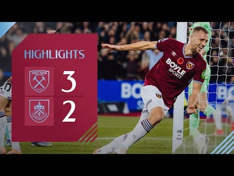 Walker-Peters Seals Comeback Win! ⚒️ | West Ham 3-2 Burnley | Premier League Highlights