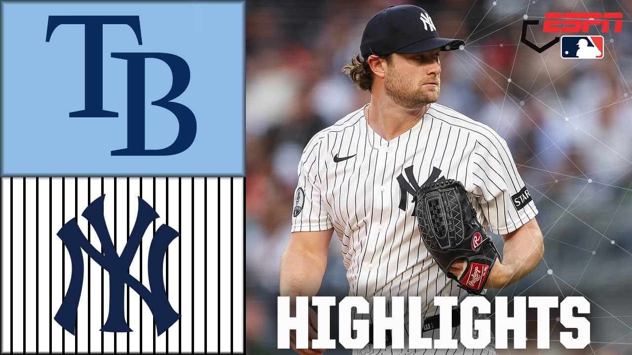 GERRIT COLE RETURNS 👏 Tampa Bay Rays vs. New York Yankees Full Game Highlights | ESPN MLB