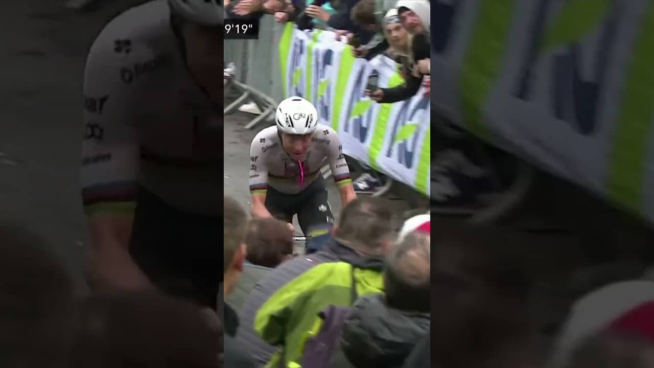 Not. Even. Close. 😮💨 Tadej Pogacar with one of the most DOMINANT Flèche Wallonne victories ever!