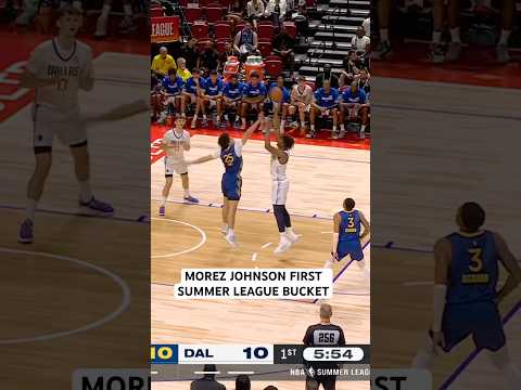 Morez Johnson gets the nice floater to go for his first summer league bucket