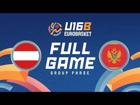 LIVE - Austria v Montenegro | FIBA U16 EuroBasket Division B 2025 | Group Phase