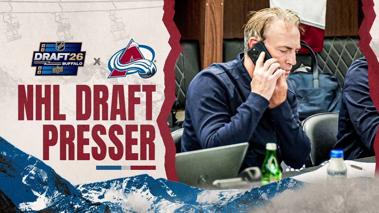 Colorado Avalanche Post NHL Draft Press Conference | Joe Sakic 2026 NHL Draft