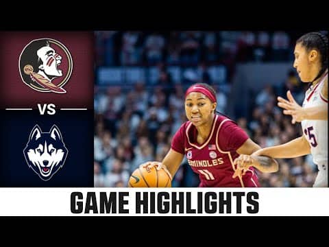 Florida State vs. UConn Game Highlights | 2025-26 ACC Women's Basketball
