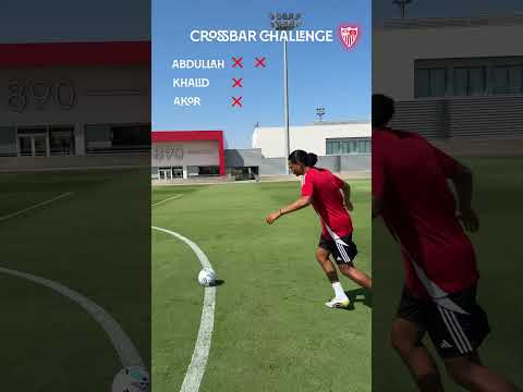 ⚔️ Crossbar Challenge: Akor se mide contra dos jugadores del Sevilla FC ‘D’ 🔥 #sevillafc #futbol