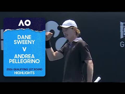 Dane Sweeny v Andrea Pellegrino Highlights | Australian Open 2026 First Round